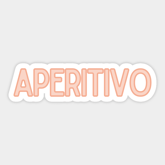 Aperitivo Sticker by BloomingDiaries